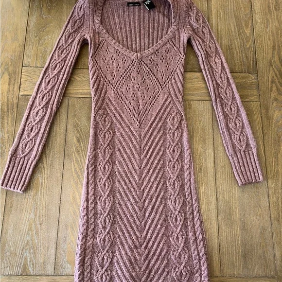 sachin and babi light blue dress URİS Women's Beige Glitter Lined Short Sleeve Summer Fabric Long Elegant  Knitwear Dress (S/M)- Trendyol main image 0
